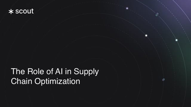 The Role of AI in Supply Chain Optimization