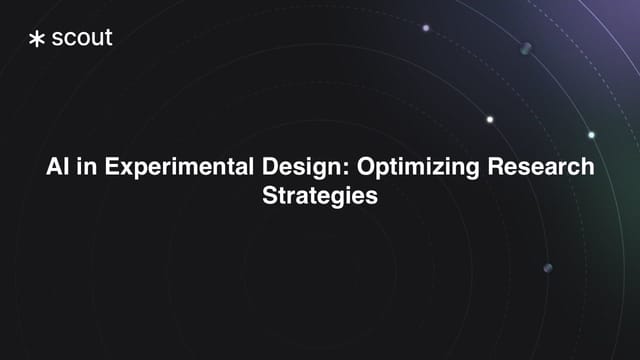 AI in Experimental Design: Optimizing Research Strategies